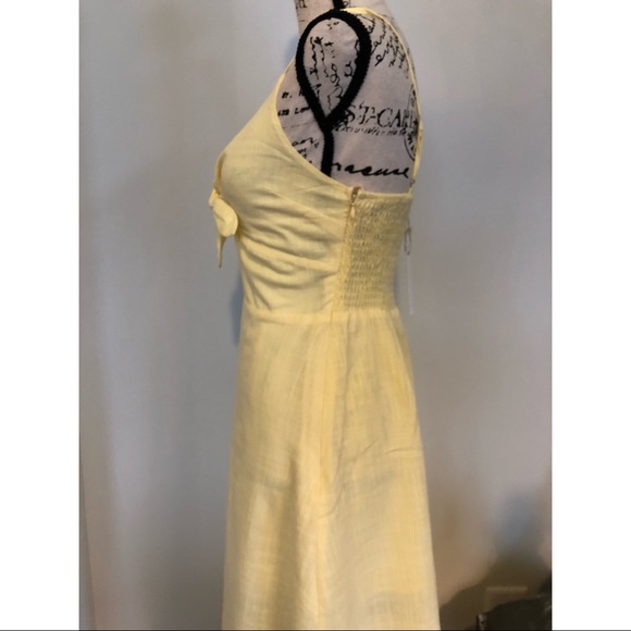 NWT Linen Lemon Dress - Picture 5 of 7